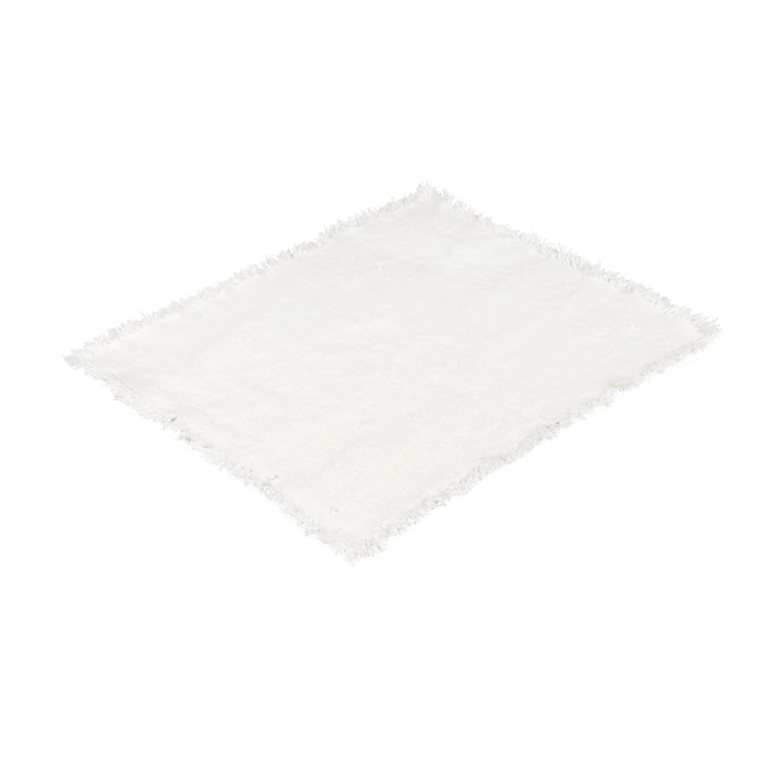 Burlap Fringe 100% Linen Placemat Eleish Van Breems Home