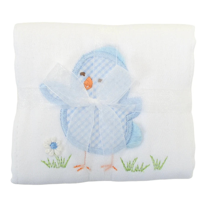 Burp Cloth - Blue Chick