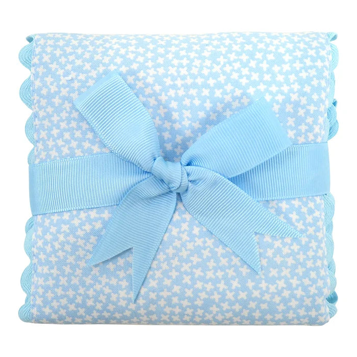 Burp Cloth - Blue Lullaby Fabric