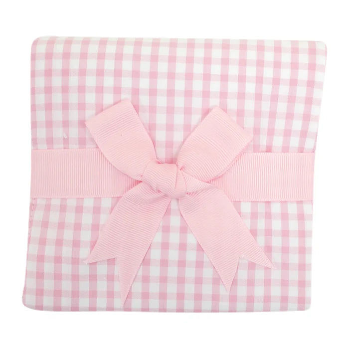 Burp Cloth - Pink Check