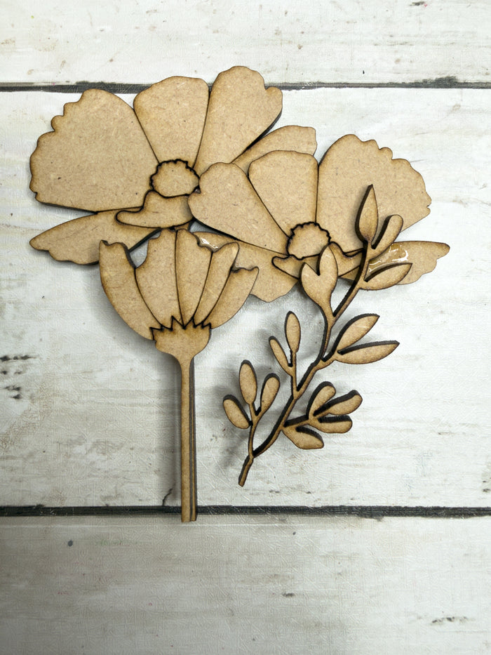 Butterfly and Flowers Shelf Sitter DIY Kit