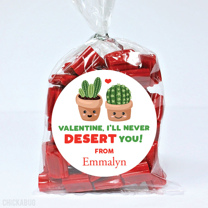 Cactus Valentine's Day Stickers