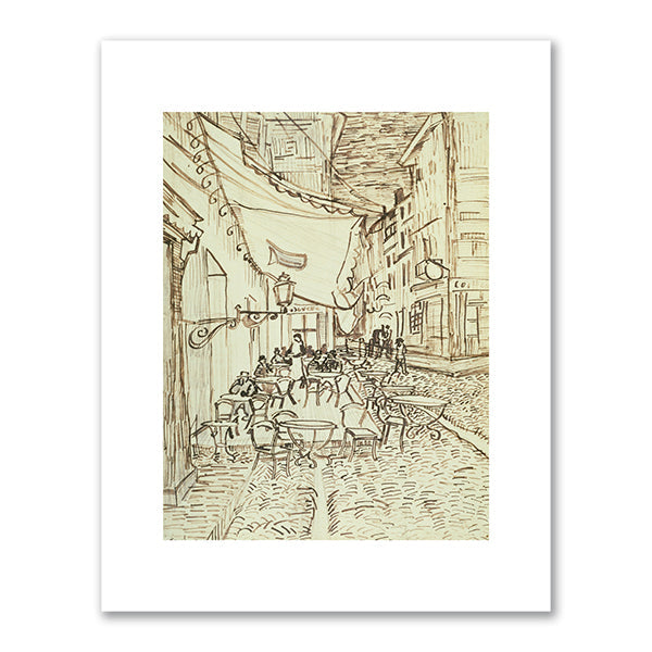 Vincent van Gogh, Cafe Terrace at Night, 1888, Dallas Museum of Art. Fine Art Prints in various sizes by Museums.Co