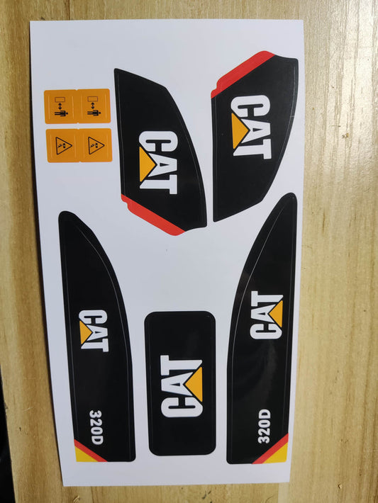 CAT Sticker for huina 1550 excavator