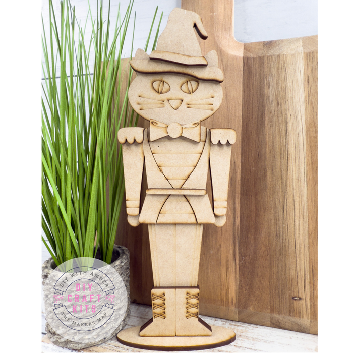 Cat Witch Nutcracker DIY Kit