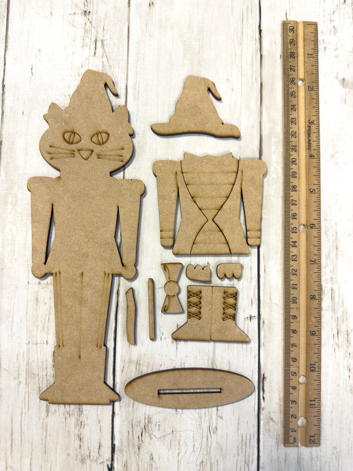 Cat Witch Nutcracker DIY Kit