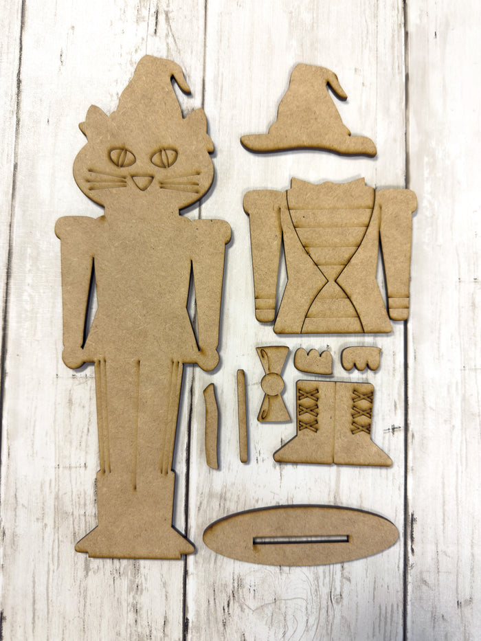 Cat Witch Nutcracker DIY Kit
