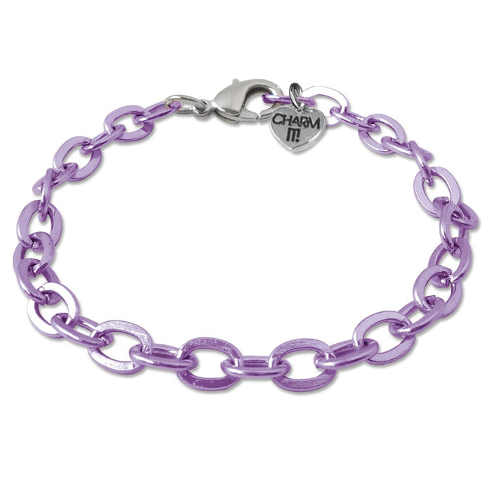 Charm It - Bracelet - Purple Chain