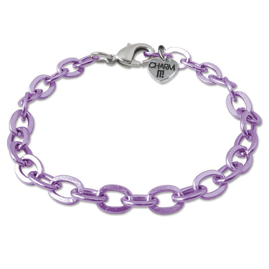Charm It - Bracelet - Purple Chain