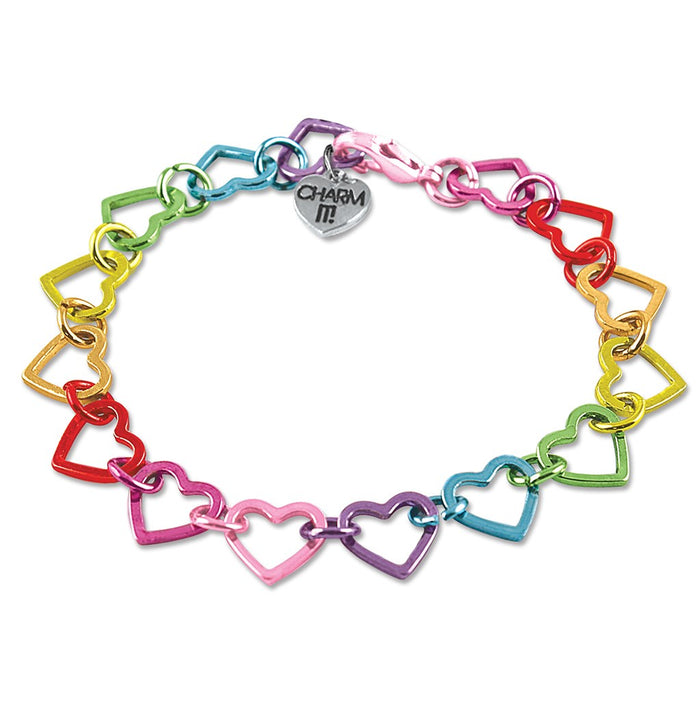 Charm It - Bracelet - Rainbow Hearts