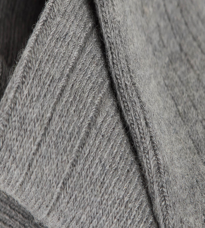 Chaussettes chaudes femme gris mélange