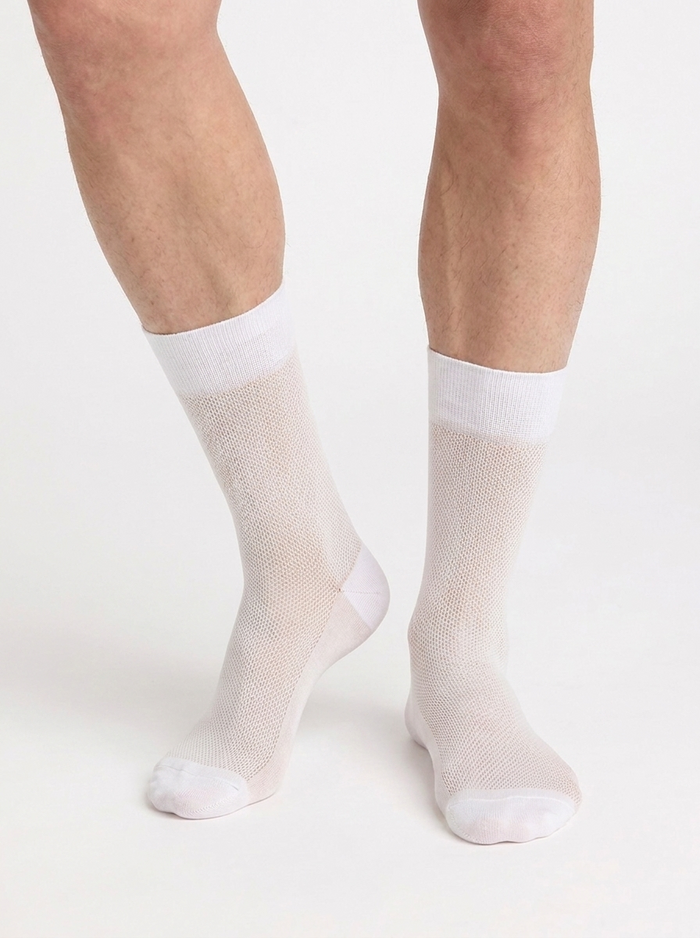 Chaussettes homme coton gris souris La Mode