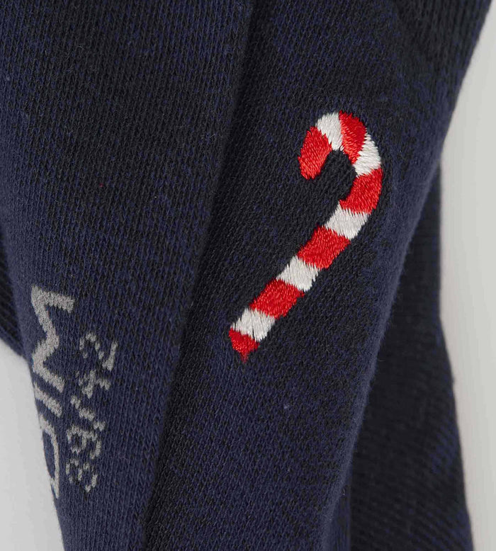 Chaussettes homme navy blue candy Coton Fancy