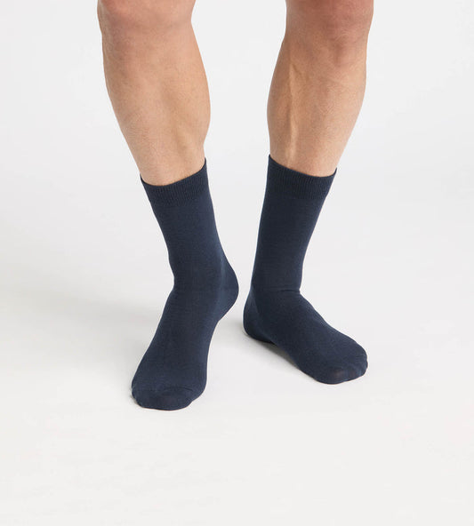 Chaussettes homme navy blue Coton Fancy
