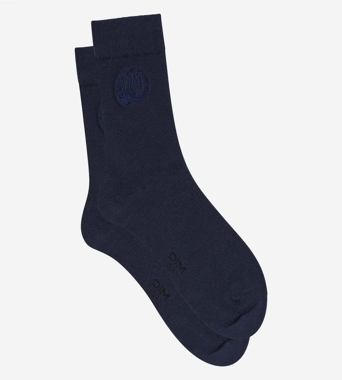 Chaussettes homme navy blue Coton Fancy