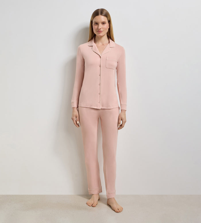 Chemise de pyjama rose poudré Soft Blush
