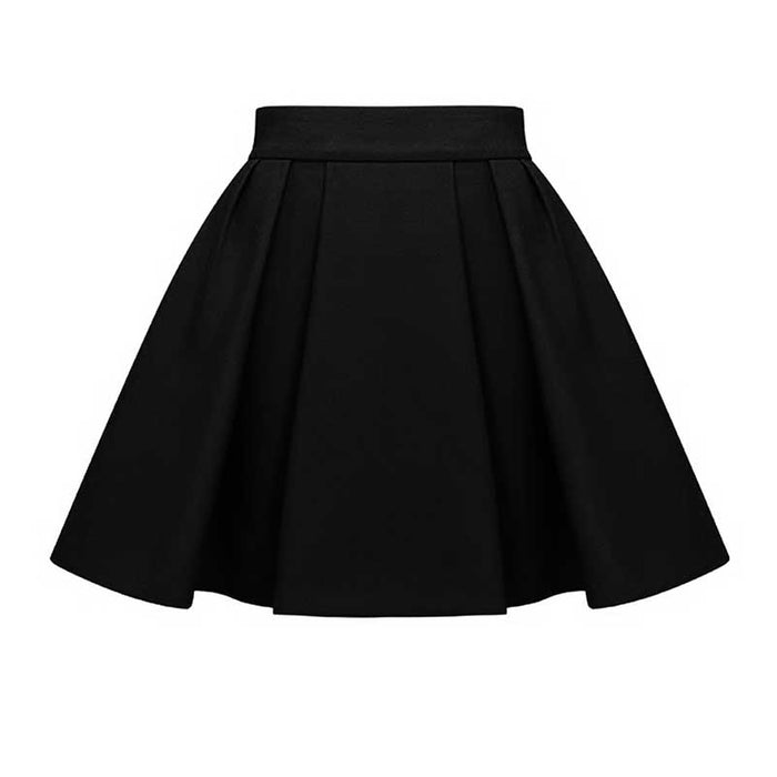 Chic U-Neck Buttons Tank Top + Mini Skirt Suit