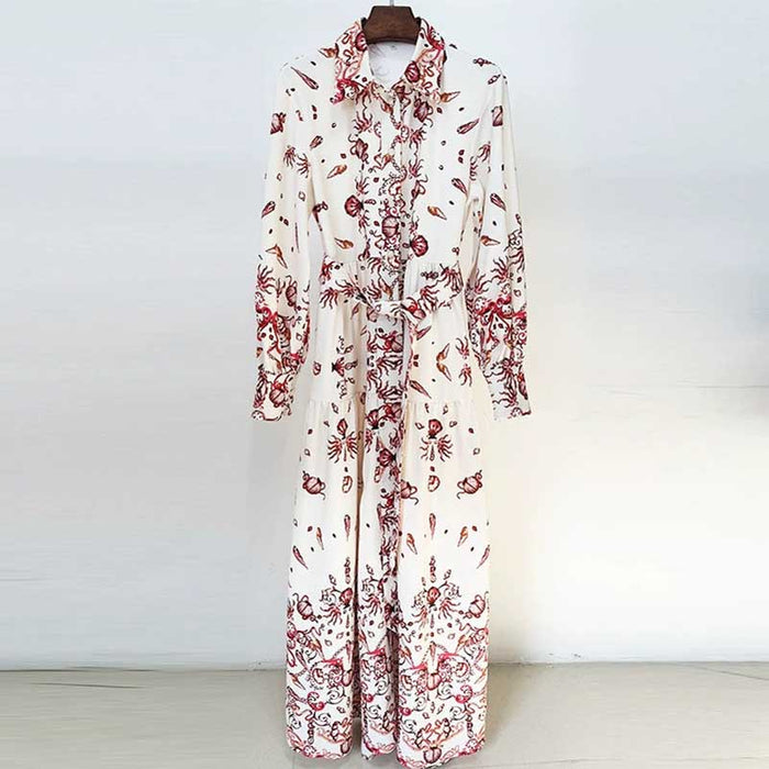 Chic White Floral Maxi Dress For Women Trendy Holiday Dress
