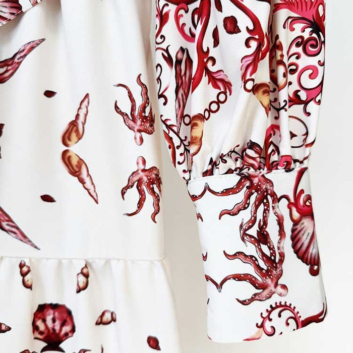 Chic White Floral Maxi Dress For Women Trendy Holiday Dress