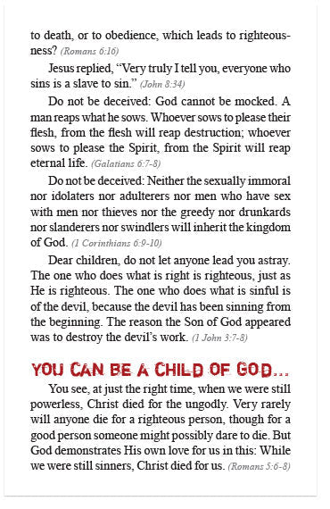 Child of God, or Child of the Devil? (NIV)