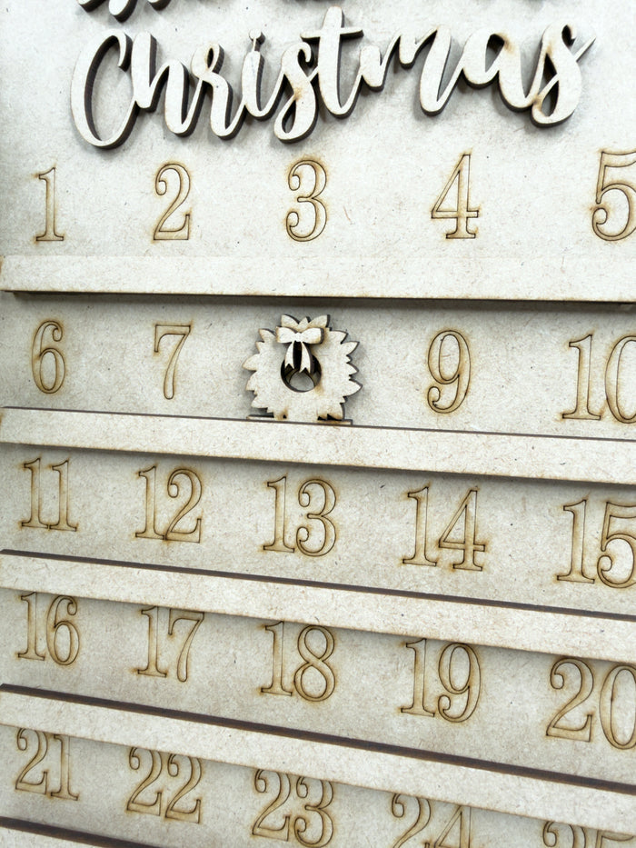 Christmas Advent Calendar Sign DIY Kit