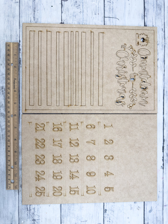 Christmas Advent Calendar Sign DIY Kit