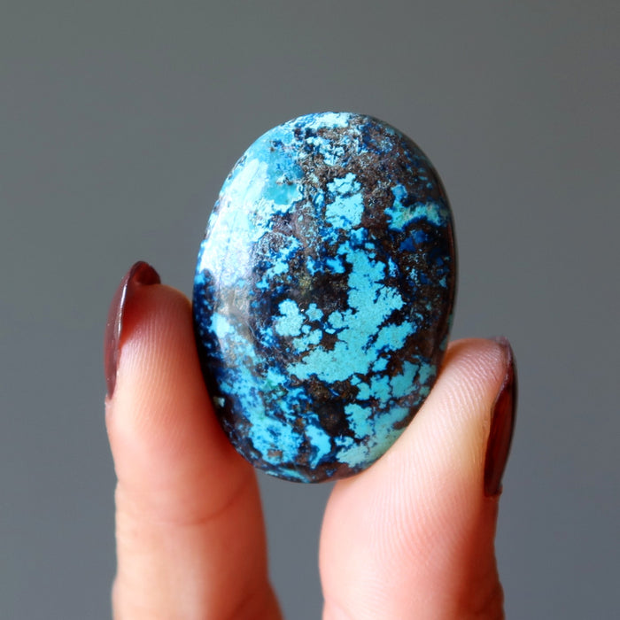 Chrysocolla Grid Crystal Flowers in Water
