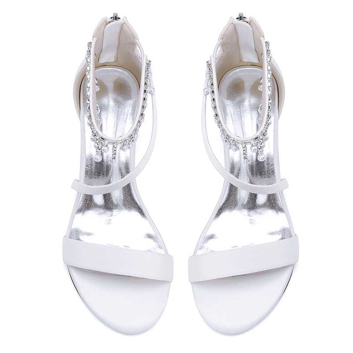 Elegant sd-hk chunky heel formal shoes with rhinestones perfect for special occasions