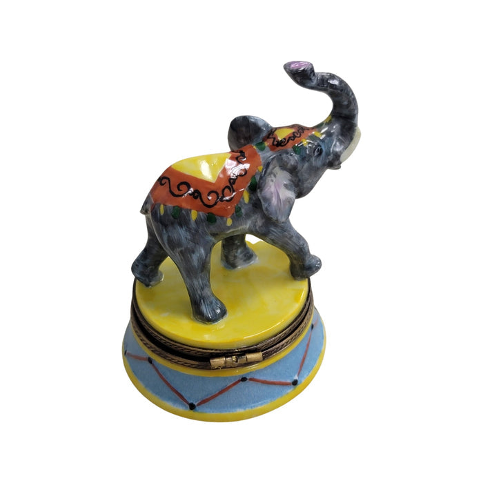 Circus Elephant Porcelain Treasure Porcelain Limoges Wild Limoges elephant circus French Trinket Box