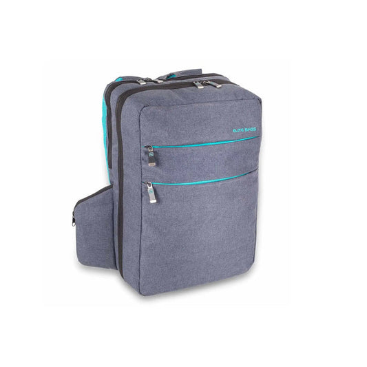 CITY BAG Backpack Case - Gray / Turquoise - My Podologie
