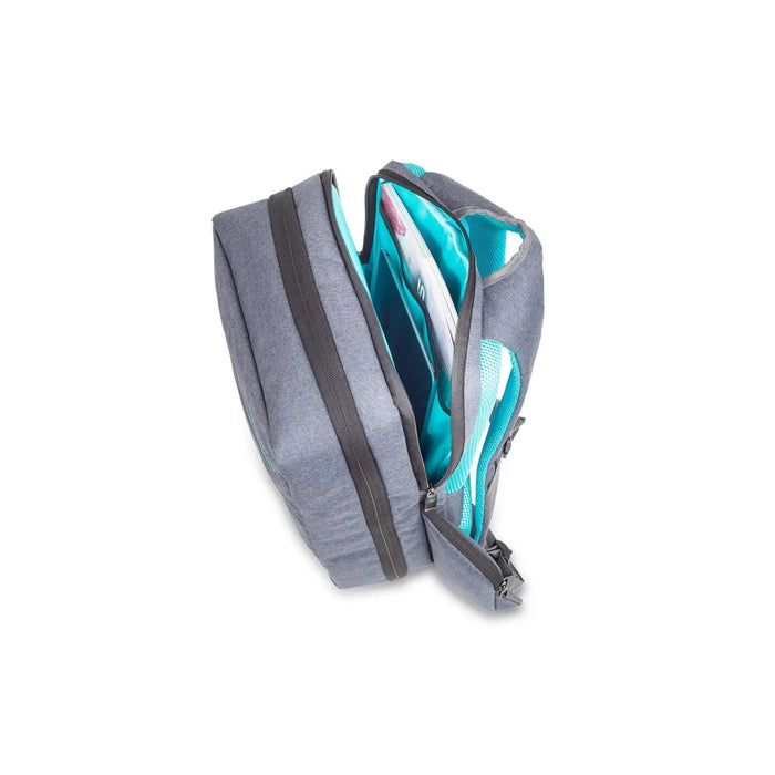 CITY BAG Backpack Case - Gray / Turquoise - My Podologie