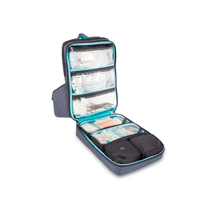 CITY BAG Backpack Case - Gray / Turquoise - My Podologie