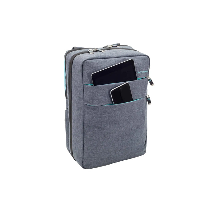 CITY BAG Backpack Case - Gray / Turquoise - My Podologie
