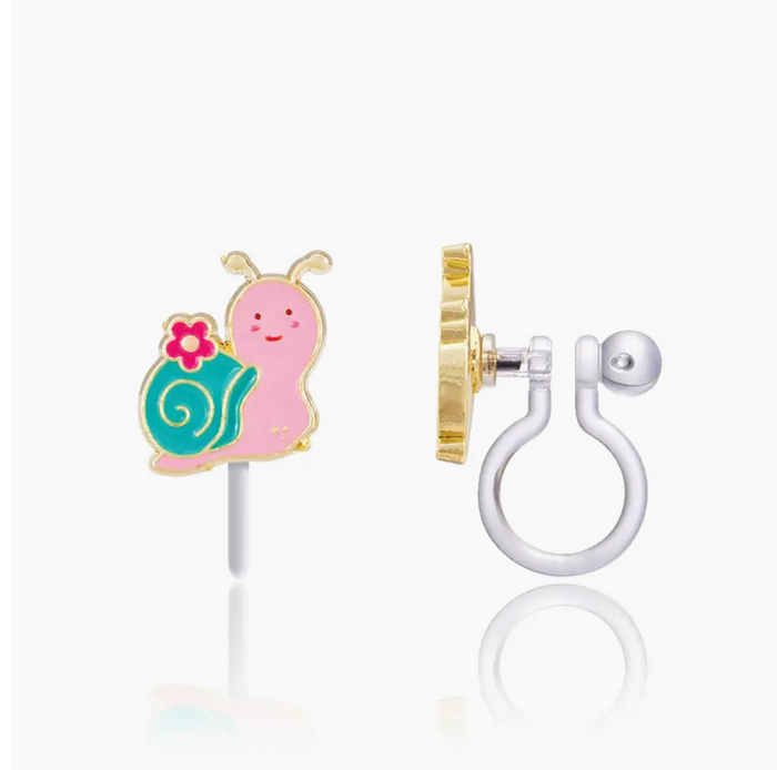 Clip On Earrings - Snuggly Snail