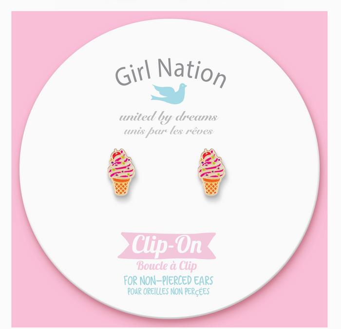 Clip On Earrings - Soft Serve