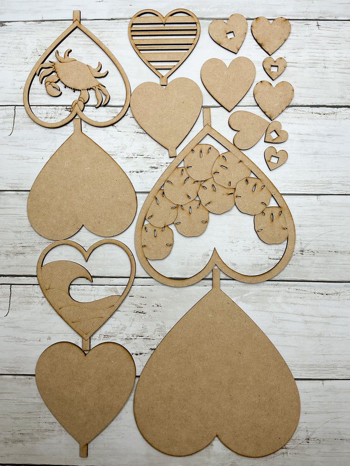 Coastal Hearts Set DIY Kit