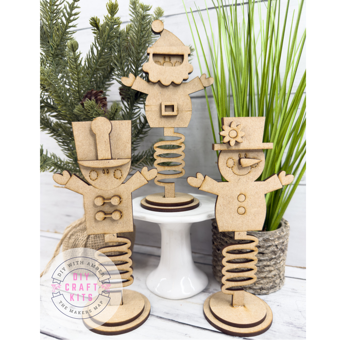 Coil Spring Base Christmas Friends DIY Kit