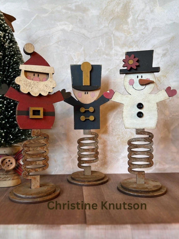 Coil Spring Base Christmas Friends DIY Kit