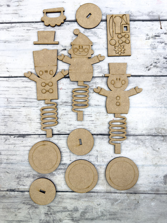 Coil Spring Base Christmas Friends DIY Kit