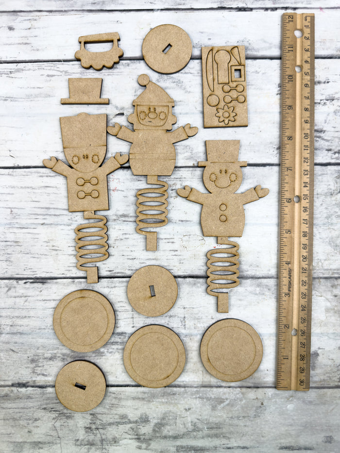 Coil Spring Base Christmas Friends DIY Kit
