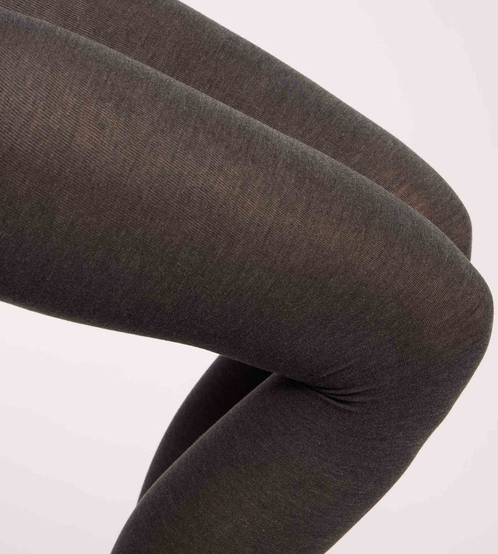 Collant chaud effet laine gris foncé 115D Thermo