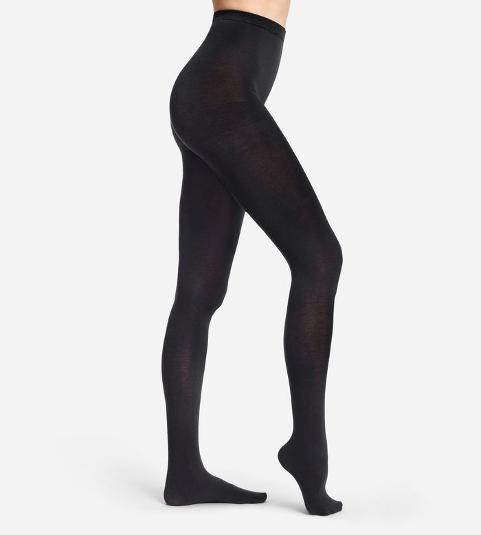 Collant chaud effet laine noir 115D Thermo