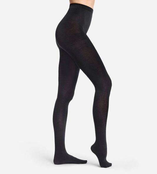 Collant chaud effet laine noir 115D Thermo