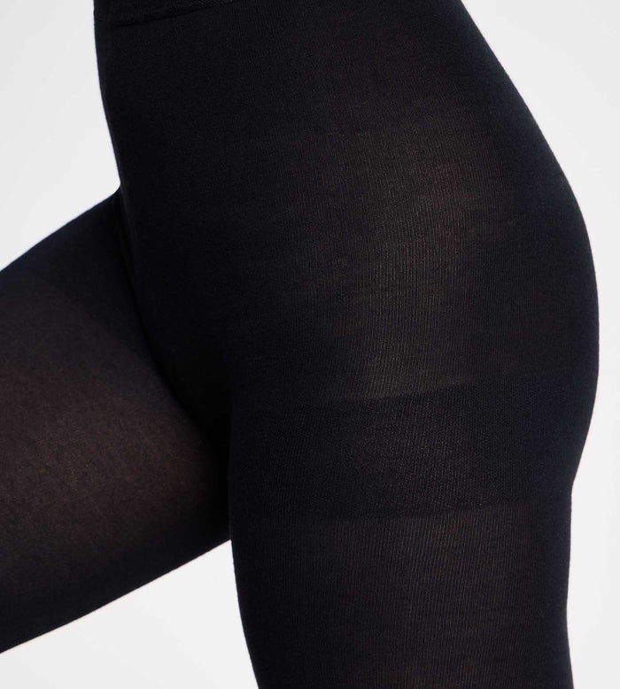 Collant chaud effet laine noir 115D Thermo