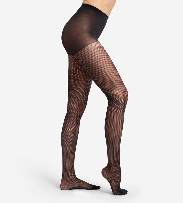 Collant fantaisie Diamant noir Style
