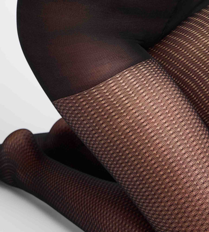 Collant fantaisie Diamant noir Style