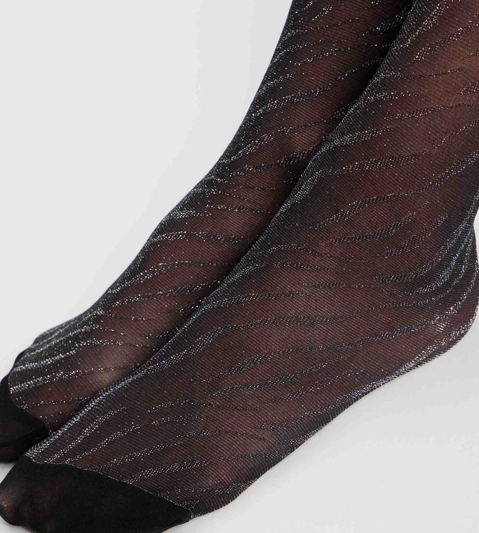 Collant fantaisie Nocturne noir Style