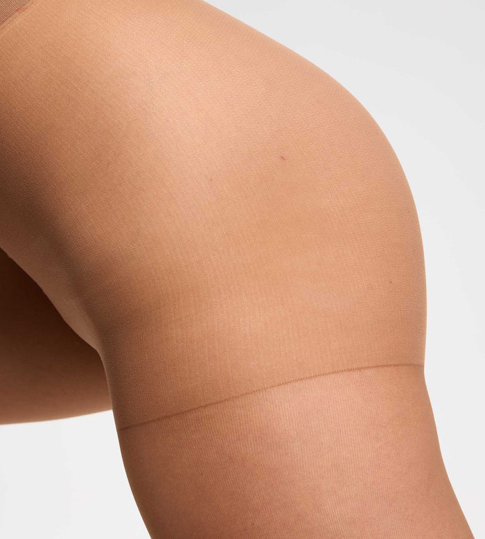 Collant transparent Nude brun foncé