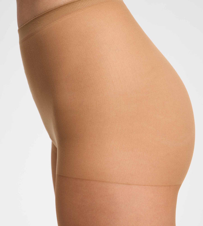 Collant transparent Nude brun