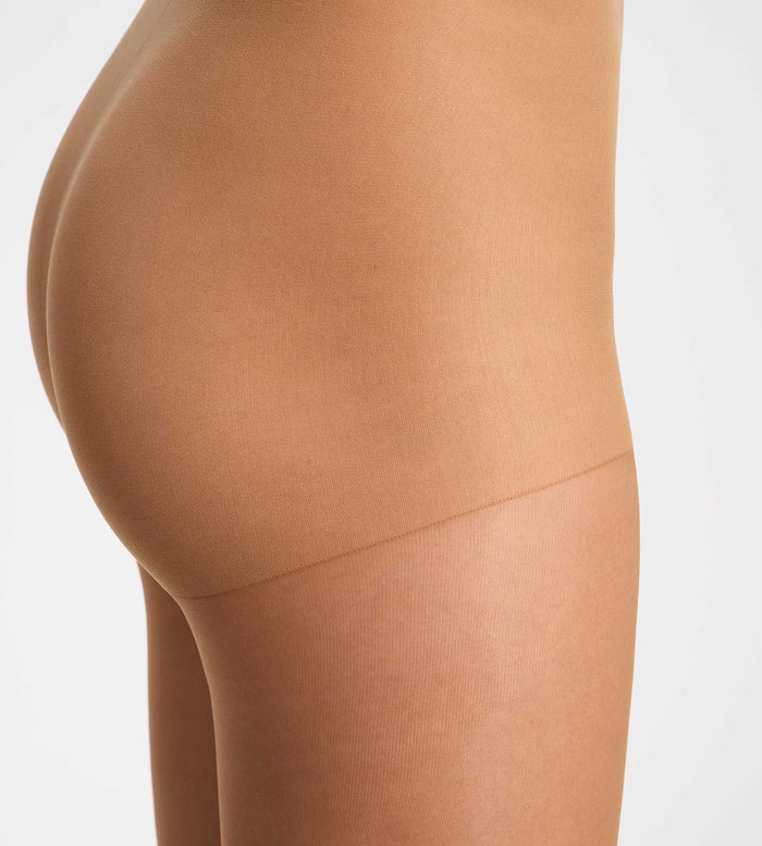 Collant transparent Nude brun